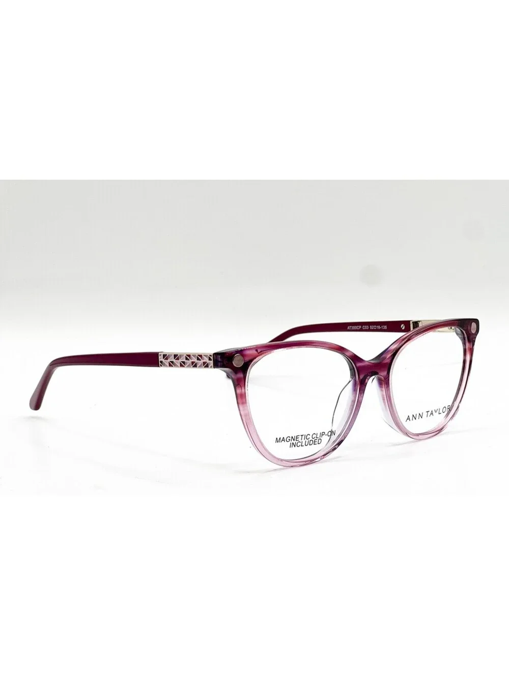 Ann Taylor At350Cp C03 Mulberry Authentic Eyeglasses W/ Clip 52-16-135